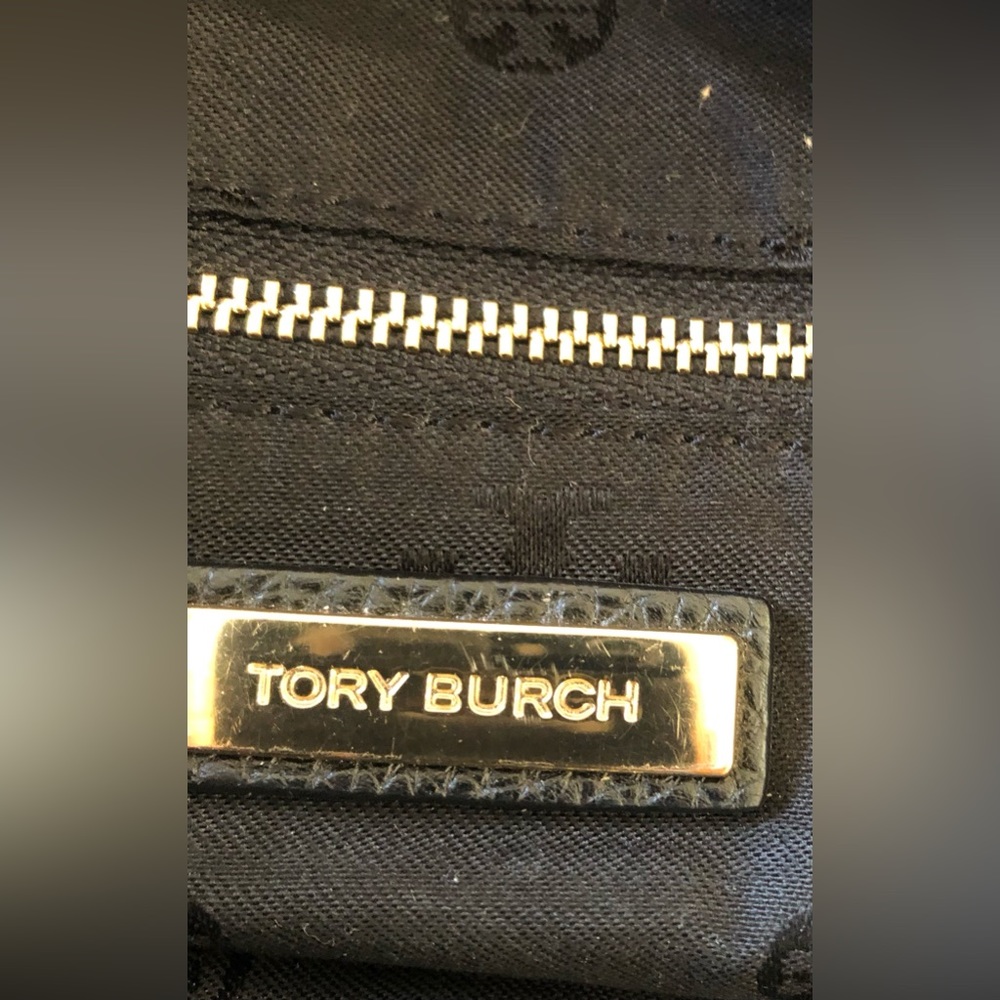 Tory Burch Black Leather Tote - Picture 11 of 11